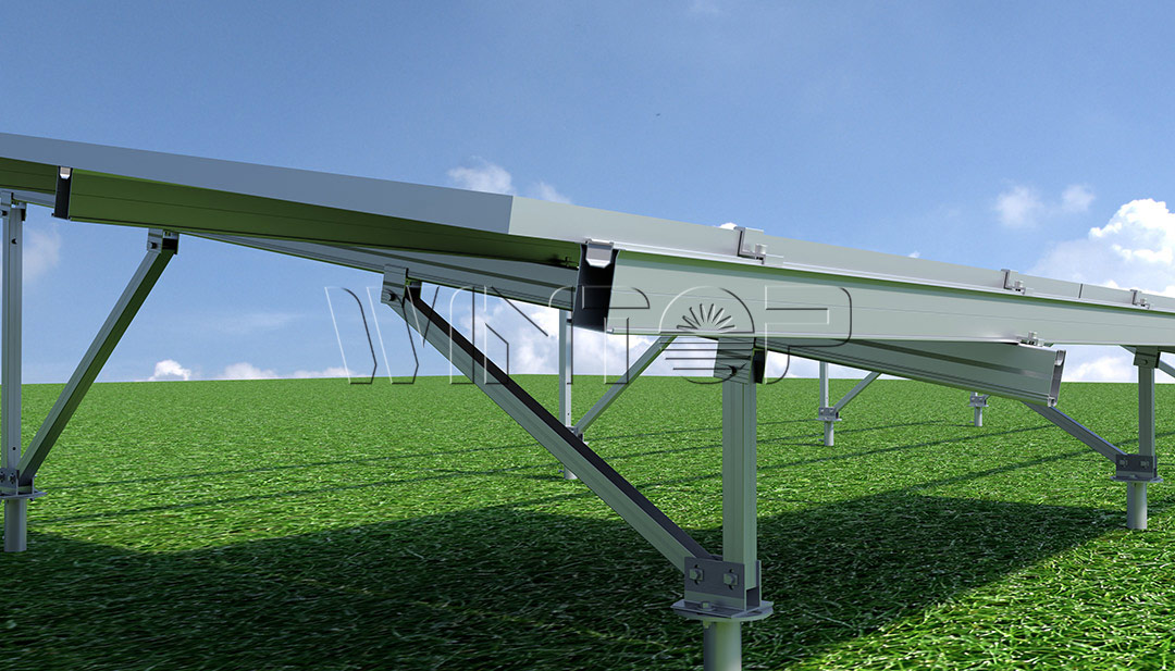 VV Type Solar Bracket Product Rendering