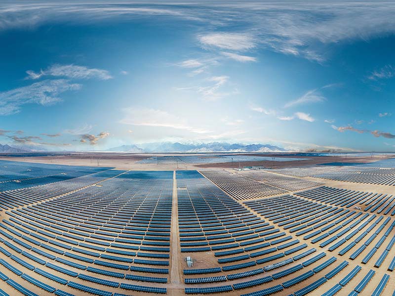 1월부터 6월까지 태양에너지 설치용량은 78.42GW에 달했다.